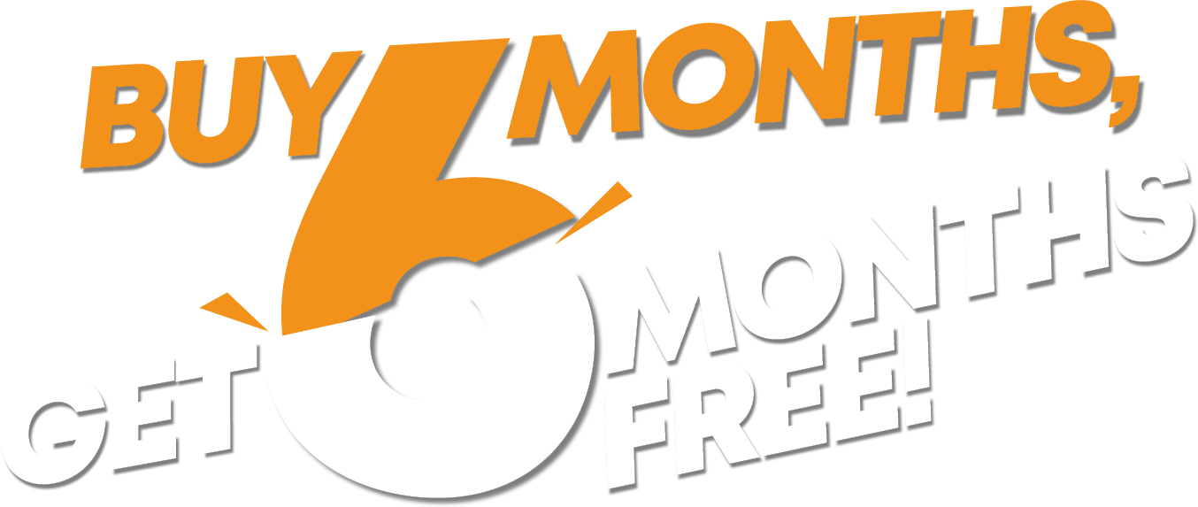 Buy 6 months get 6 months free