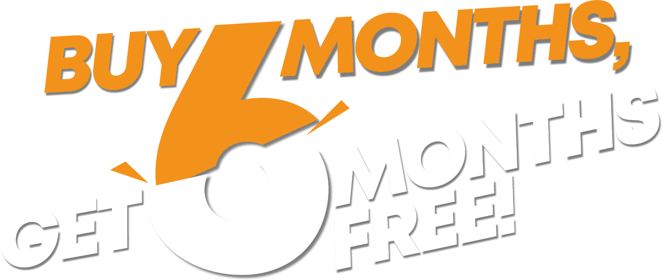 Buy 6 months get 6 months free